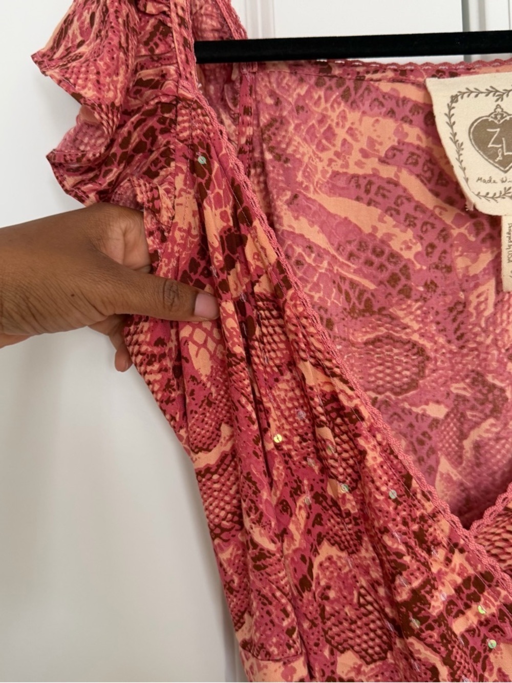 Z&L Europe Taylor Pink Maxi Dress - Picture 5 of 10